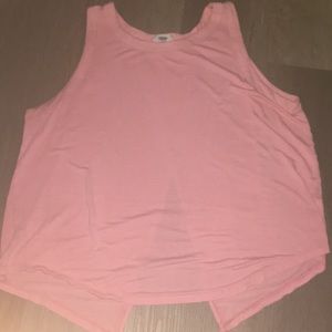 Old Navy Spilt Back Pink Tank Top